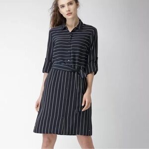❌SOLD❌ NWOT Tommy Hilfiger striped navy shirt dress